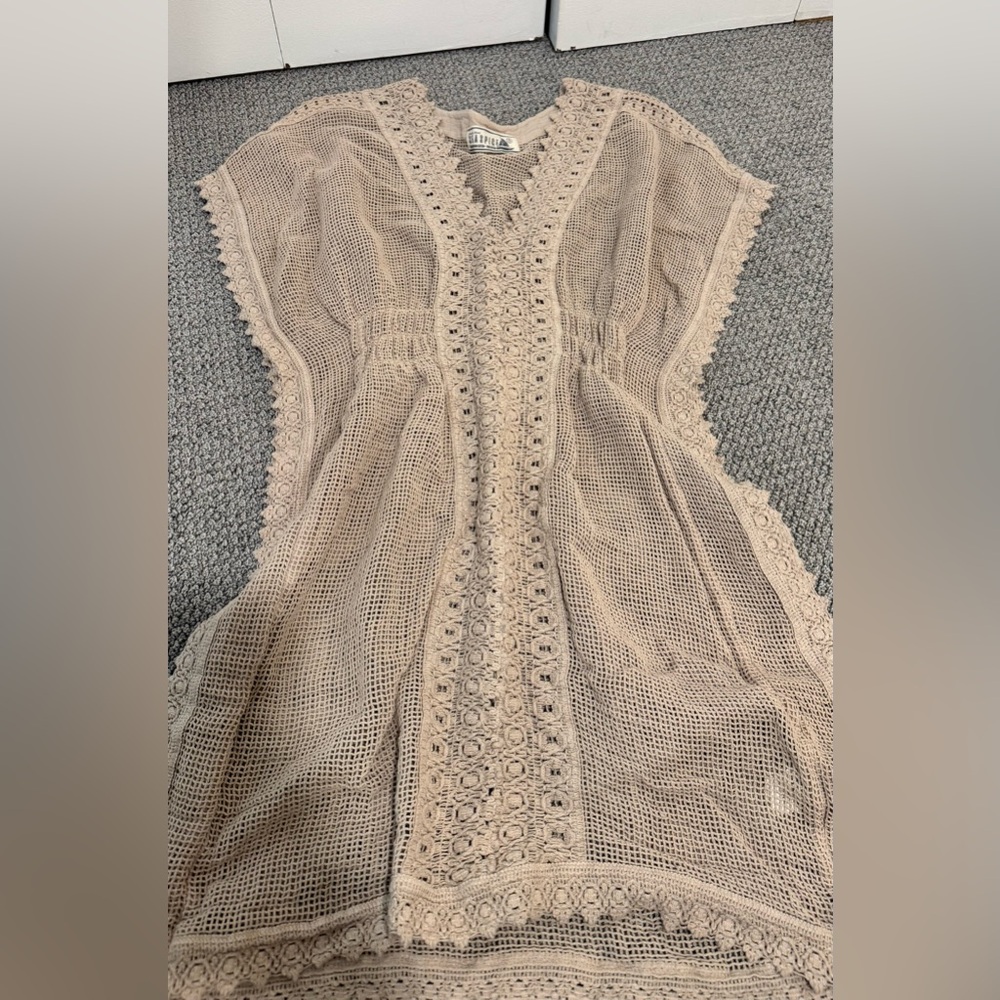 Beige beach cover up